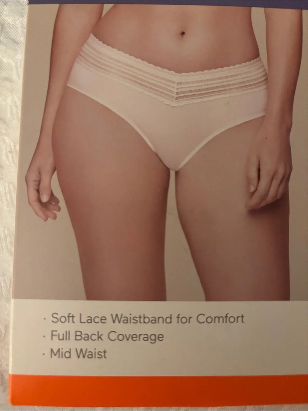 WARNERS MICROFIBER AND LACE HIPSTER PANTIES